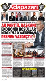 ADAPAZARI AKŞAM HABERLERİ
