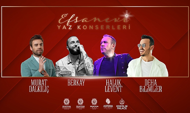 Efsanevi yaz konserleri ile eğlenceli tatiller yaşanıyor