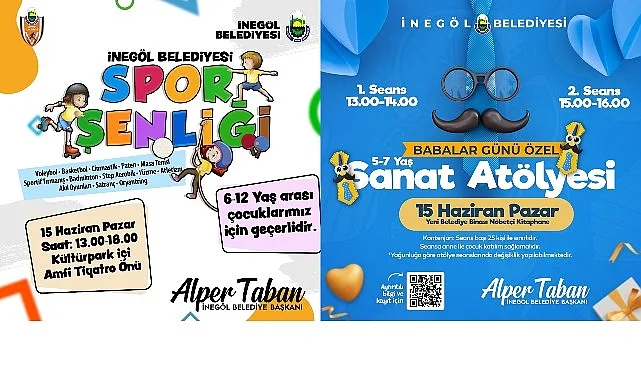 İnegöl Belediyesi’nden Babalar Gününde İki Ayrı Etkinlik