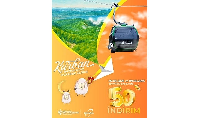 Kartepe Teleferik’te bayrama özel yüzde 50 indirim