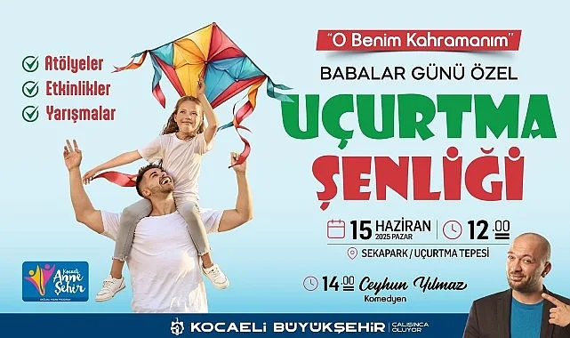 Sekapark’ta uçurtmalar babalar için uçacak