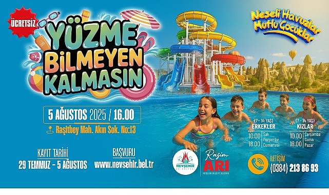 Nevşehir Belediyesi Yüzme Havuzu Açılıyor