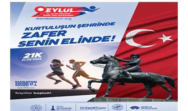 9 Eylül Yarı Maratonu için kayıt zamanı