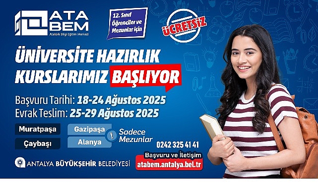 Büyükşehir’in YKS Hazırlık Kursu kayıtları başladı