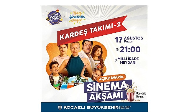 Büyükşehir’le açık havada sinema keyfi bir başka