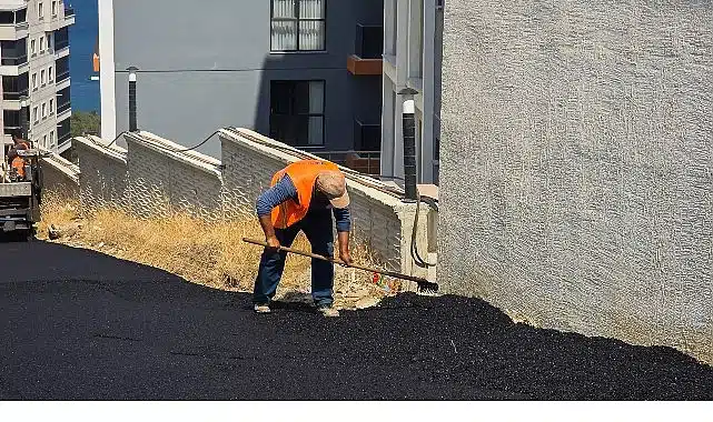 Hisar Mahallesi’nde Asfalt Çalışması