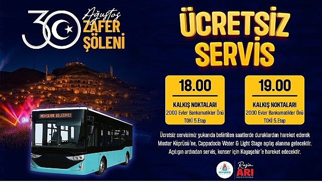 Nevşehir Belediyesi Tarafından Servis Hizmeti Verilecek