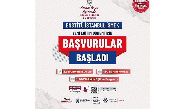 Enstitü İstanbul İSMEK’e 48 Saatte 185 Bin Başvuru