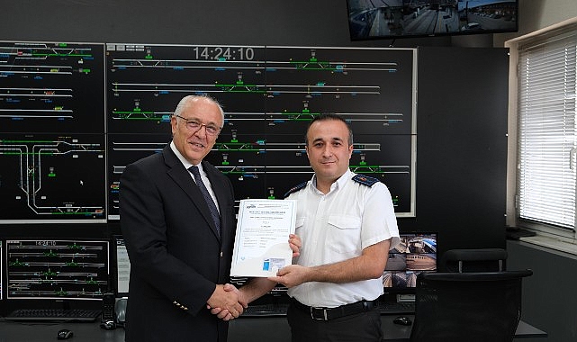 Antalya raylı sistem kontrolörleri uluslararası sertifika aldı
