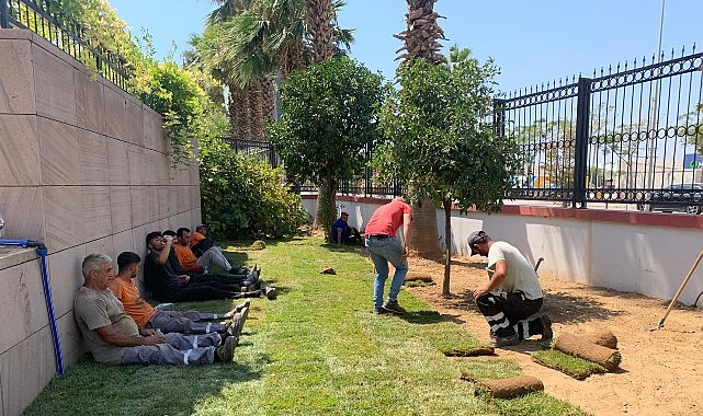 İzmir Adliyesinin peyzaj düzenlemesine EÜ Bayındır MYO’dan destek